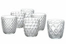 Set 6 Bicchieri Acqua in Vetro 325 ml Villa d'Este Home Tivoli Diversity