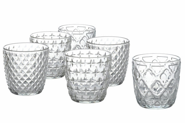 Set mit 6 Wassergläsern aus Glas 325 ml Villa d'Este Home Tivoli Diversity online