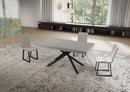 Tavolo Allungabile 160/244x80 cm Niket Cashmere Gambe Antracite      