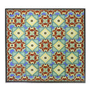 Set Tavolo e 2 Sedie Pieghevoli da Giardino con Mosaico in Metallo Messina