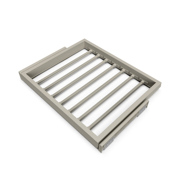 Kit 7 Aste Pantaloni per Armadio 600 mm in Acciaio Emuca Grigio Pietra sconto