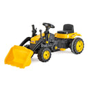 Ruspa per Bambini a Pedali con Pala di carico Gialla  