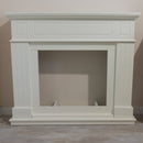 Cornice da Pavimento per Inserto Camino Elettrico 110x94,9x24,9 cm in MDF Sined Pienza Bianco