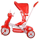 Triciclo a Spinta per Bambini Seggiolino Reversibile Hornet Rosso