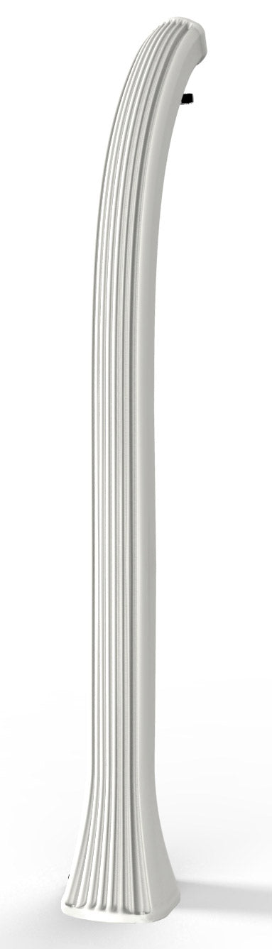 Doccia Solare da Giardino 35L Miscelatore e Lavapiedi e Temporizzatore Arkema Happy XL Bianco