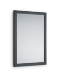 Specchio da Parete 48x68x1,6 cm in Legno Kim Antracite
