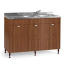 Mobile Sottolavello 120 cm con 3 ante noce antico