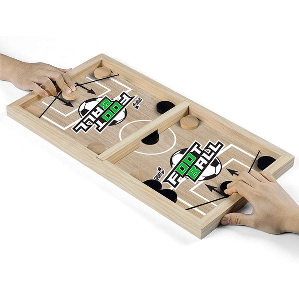 Mini Calcetto da Tavolo 35x23x3,5 cm Sling Puck Game Marrone Chiaro prezzo