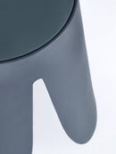 Set 4 Sgabelli  Ø37x47 cm in Similpelle Imogen Ottanio