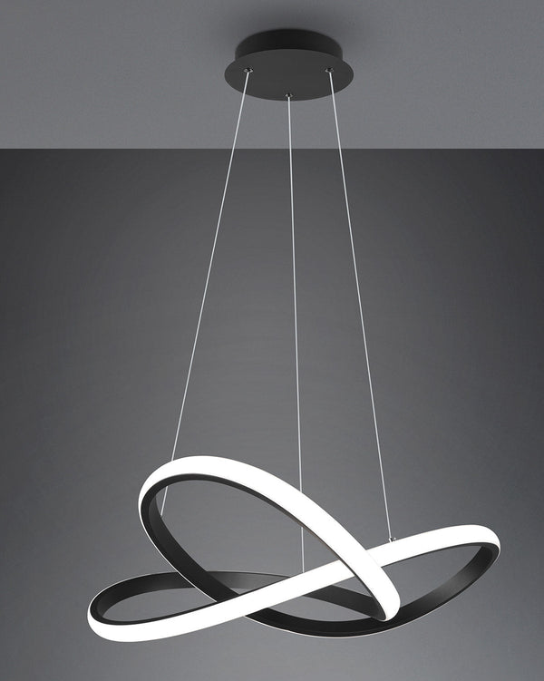 Lampada a Sospensione da Interno a LED SMD in Metallo Nero Opaco online
