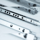 Guide per Cassetti a Sfera 17 x 214 mm Estrazione Parziale Zincato 5 Pezzi Emuca