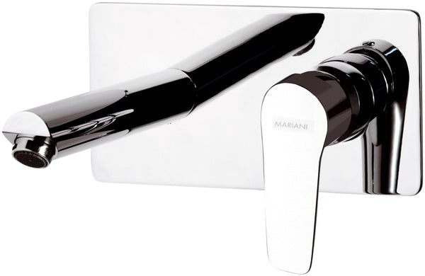 acquista Wandmontierter Einhebelmischer für Waschbecken aus Mariani-Messing verchromt