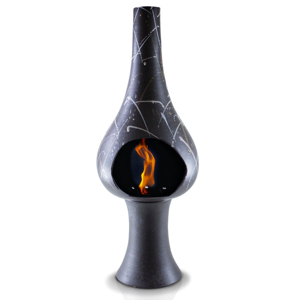 Keramik Bioethanol Bodenkamin 35x95 cm Ferazzoli Flute Brown Sketches acquista