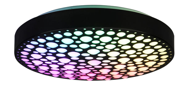 online Plafoniera da Interno a LED in Plastica Nero Opaco