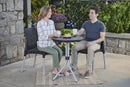 Set Tavolino e 2 Sedie da Giardino in Metallo e Resina Keter Chelsea Lounge Antracite