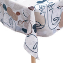 Tovaglia 140x180 cm 10 Posti in Poliestere VdE Tivoli 1996 Face to grey
