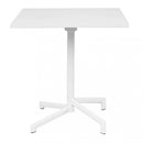 Tavolo Vega 70x70x73 h cm in Acciaio Bianco