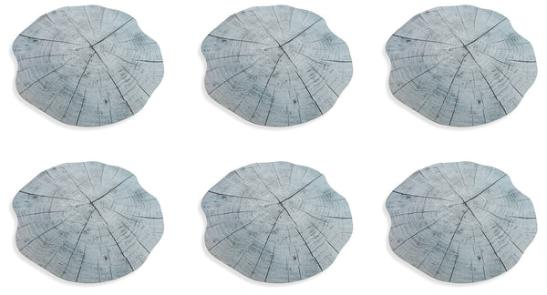Set mit 12 Kunststoff-Tischsets Ø38 cm Villa d'Este Home Tivoli Grey Trunk sconto