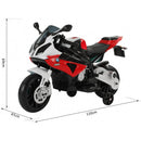 Moto Elettrica per Bambini 12V con Licenza BMW S1000RR Rossa