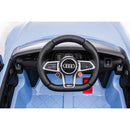 Macchina Elettrica per Bambini 12V Licenza Ufficiale Audi R8 New Spyder con Telecomando e Sedile in pelle Blu