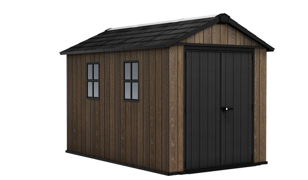 acquista Casetta Box da Giardino 230x350x246 cm Keter Signature Apex 7511/1175 in Resina Effetto Legno Noce