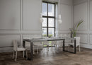 Tavolo Allungabile 200-460x90x77 cm Tecno Cemento Telaio Antracite 