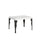 Tavolo Allungabile 120-204x80x77 cm Paxon Bianco Frassino e Antracite