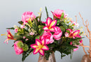Set 2 Bouquet Artificiale con Peonie Altezza 51 cm Rosa