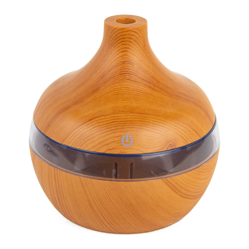 Mini Diffusore aromi Vaporizzatore LED 110x110x115mm 2W USB Marrone chiaro