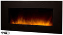 Camino Elettrico da Parete Wifi Effetto Fiamma 2000W CheminArte Volcano XXL Nero