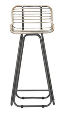 Sgabello Dublin 45x45x102 cm in Ferro Grigio e Verde