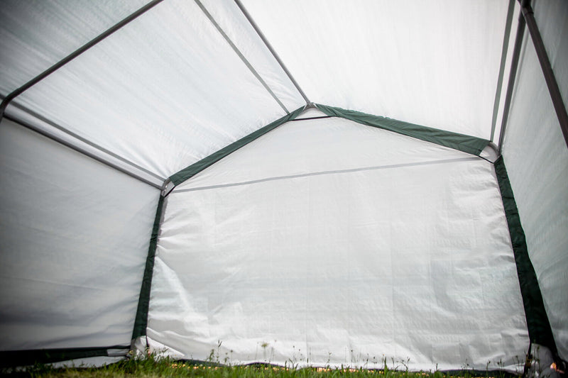 Box Auto Garage da Esterno 3x6xh2,4 m in Tessuto Polietilene Rinforzato 195gr/mq Verde