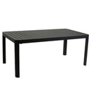 Tavolo Allungabile da Giardino 180/240x100xh75 cm in Alluminio Cleveland Antracite