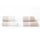 Schwamm-Set, 4-teilig, Gesicht + Gästetücher mit Garrini Emily Pink bedruckten Rüschen