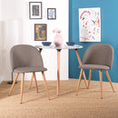 Set 2 Sedie Sala da Pranzo Cucina Grigio Gambe Effetto Legno Seduta Ergonomica