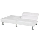 Divano Letto Prontoletto Alba Rivestimento in Similpelle Bianco