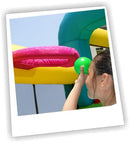 Castello Giostra Gonfiabile Jungle Fun con Scivolo e Pompa Inclusa Happy Hop