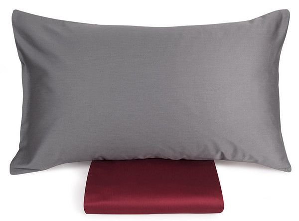 sconto Doppelseitiger Bettbezug mit Mitera Perlmutt Valenza und Grisaille Kissenbezügen in verschiedenen Größen