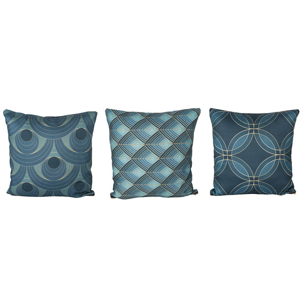 Set 3 Cuscini Decorativi 45x45 cm in Poliestere VdE Tivoli 1996 Vetiver Ottanio online