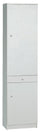 Kleiderschrank 2 Türen 1 Schublade 46x183x34 cm Weiß Glatt