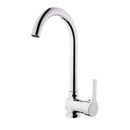 Rubinetto Cucina Miscelatore Monocomando Lavello Canna Tonda in Ottone Bluevye Cromato