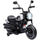 Moto Elettrica per Bambini 76x42x57 cm con Rotelle e Fanale 6V Bianco e Nero