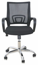 Sedia da Ufficio Operativa in Tessuto Rete Regolabile Soriani H96 Nera