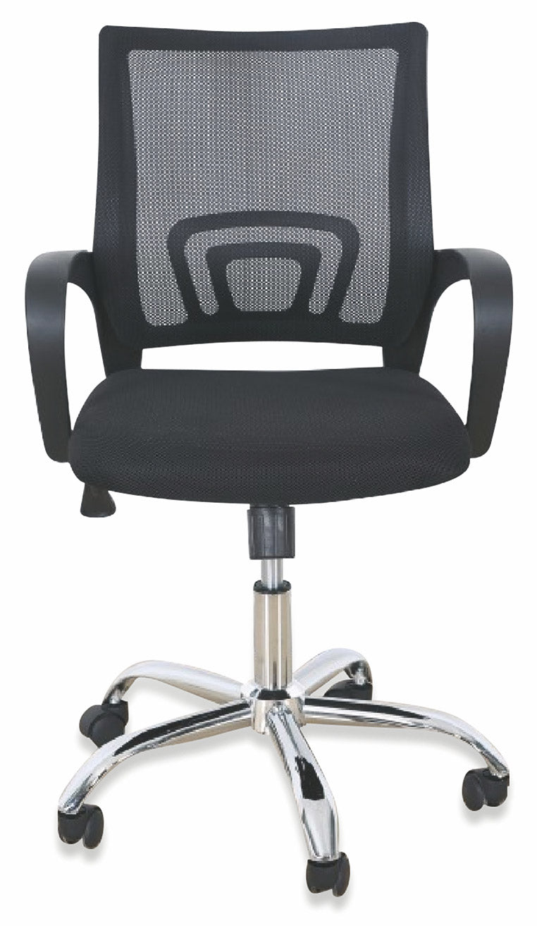 Sedia da Ufficio Operativa in Tessuto Rete Regolabile Soriani H96 Nera