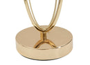 Lampada da Tavolo Glam Flush Ø30x58 cm in Ferro e Poliestere Oro e Crema