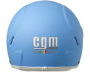 Casco Jet per Bambini Visiera Sagomata CGM Havana 205A Azzurro Opaco