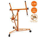 Carrello Alzalastre Alzapannelli 122x142x170-487A cm per Cartongesso Pannelli 120-490 cm Arancione 
