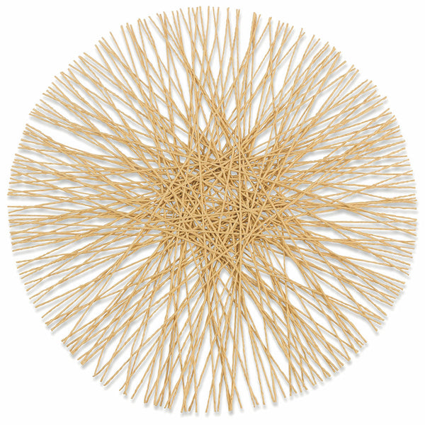 sconto Set mit 6 runden Papier-Tischsets Villa d'Este Sunshine Haselnuss