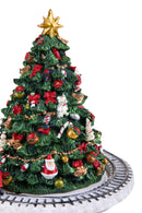 Abete Carillon con Treno Musica e Movimento H16 cm in Resina