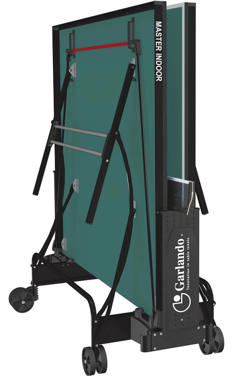 Tavolo da Pin Pong con Piano Verde e Ruote per Interno Garlando Master Indoor